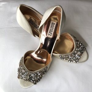 Badgley Mischka Ivory Candace Heels